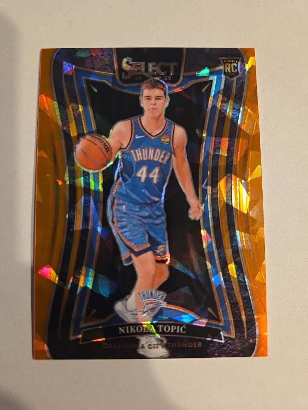 Nikola Topic 2024-25 Select Orange Cracked Ice Prizms #89 /275