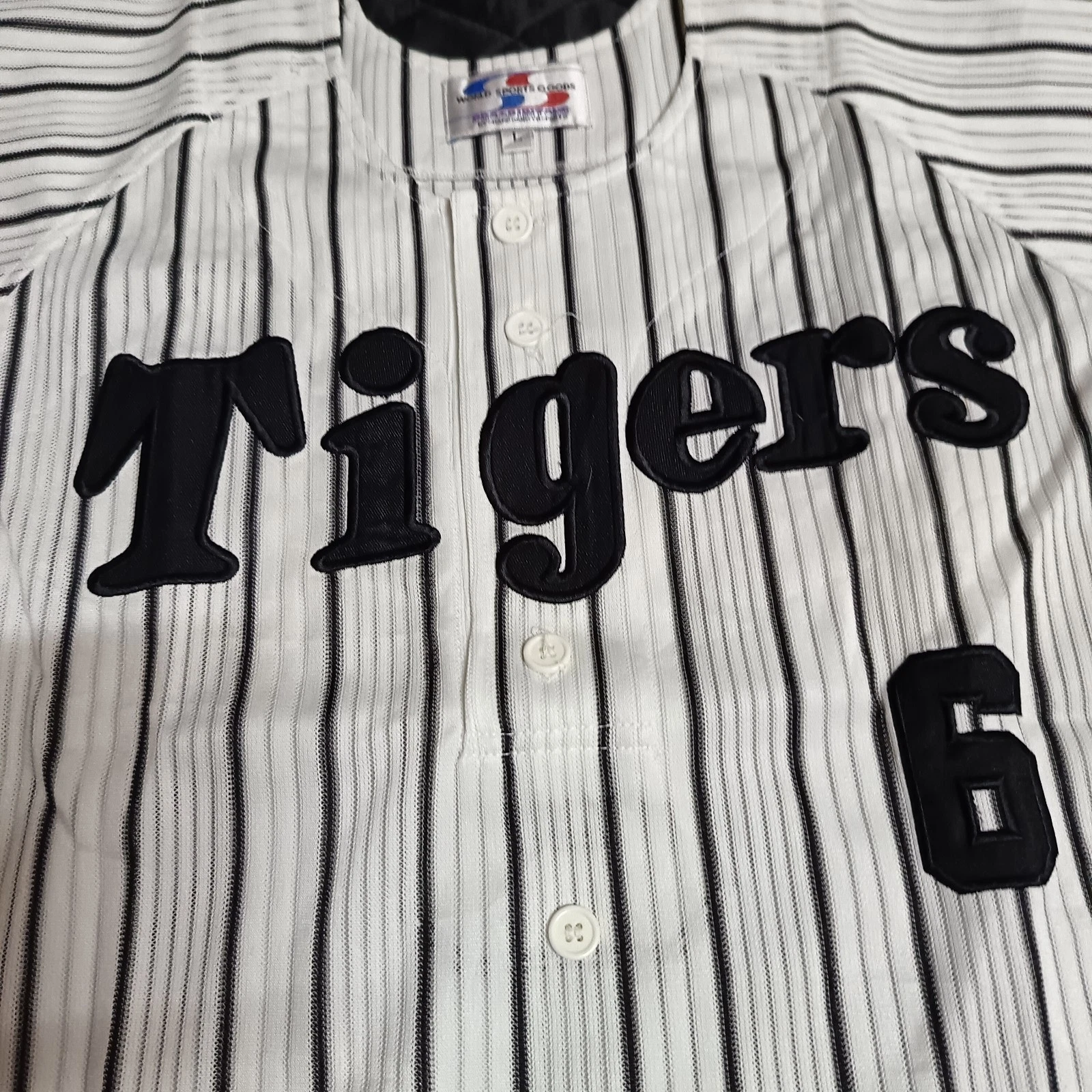 Hanshin Tigers Tomoaki Kanemoto Vintage NPB MLB Japanese Baseball Jersey Sz L - thumbnail 3