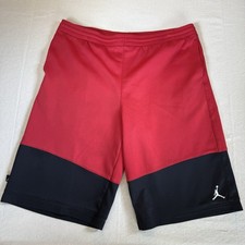 Nike Air Jordan Jumpman Shorts Red  Black Youth XL basketball track PE athletic