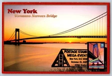#4052 Wonders of America Longest Span Verrazano Narrows Bridge Maxi Card