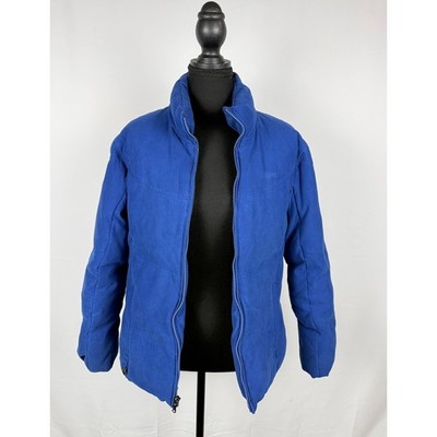 Vintage Esprit Womens Climate Control Puffer Y2K Jacket Royal Blue Size:M