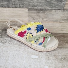 Sam Edelman Kayden Kids Sandals Sz 3 M Pink Floral Beach Adjustable Ankle Strap