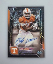 Peyton Lewis Bowman 2025 Black Refractor /10 Auto