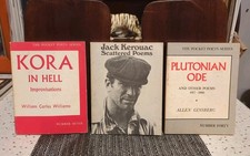 City Lights Pocket Poets Lot #7,28,40 W.C. Williams Jack Kerouac Allen Ginsberg