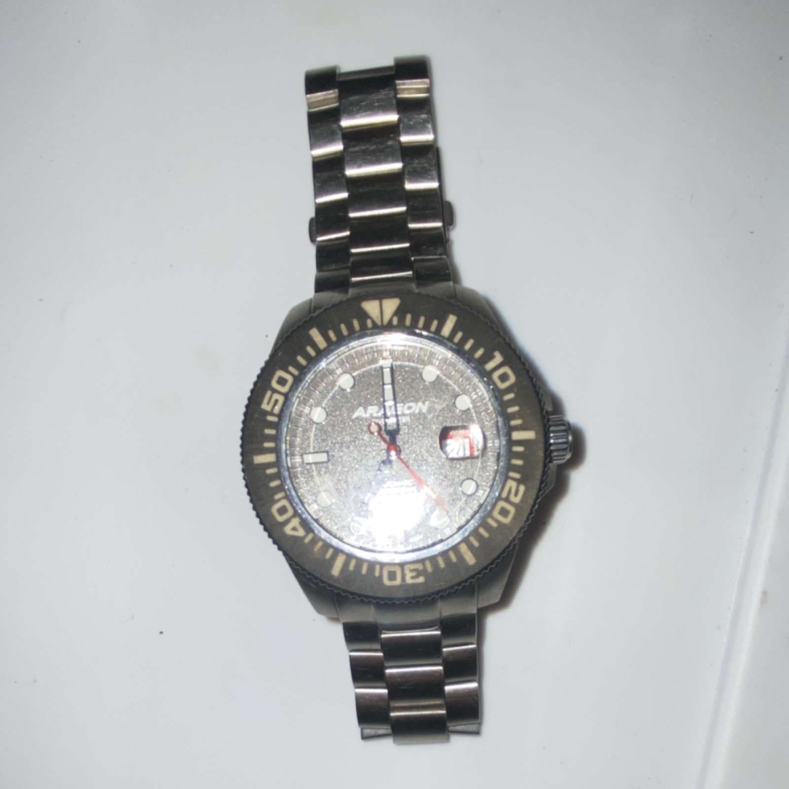 ARAGON Divemaster Automatic Diver Wristwatch Silv… - image 2