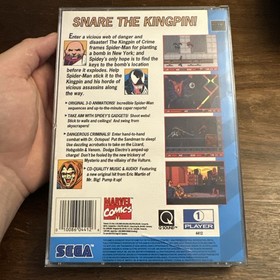 Amazing Spider-Man vs. The Kingpin (Sega CD, 1993) Complete - Tested - Authentic