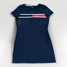 Tommy Hilfiger Women’s Medium Dress Cotton Short Shirt Dress Navy Tennis Golf
