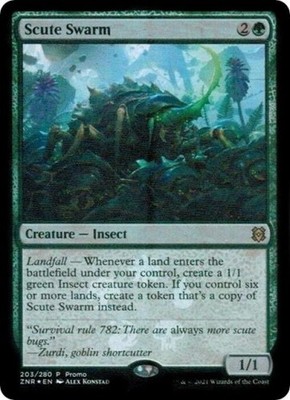 Scute Swarm -Foil Medium Play MTG Promos: Media