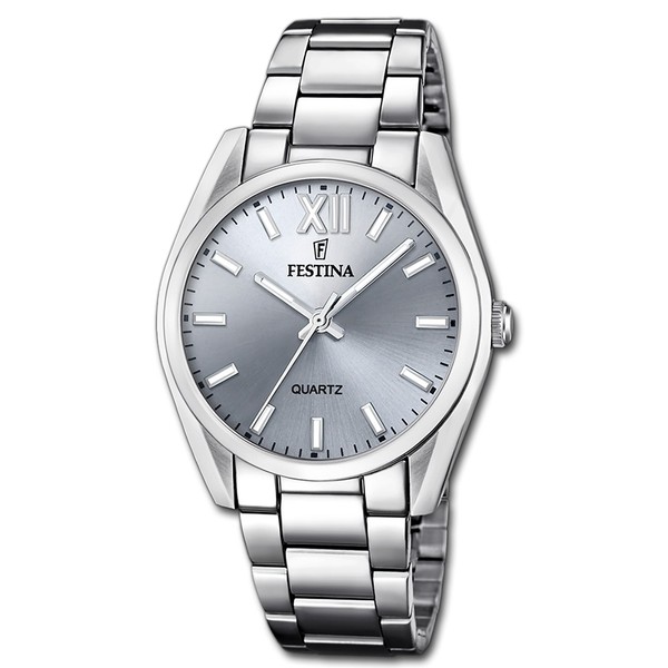 Festina Damenuhr Edelstahl Silber Festina Boyfriend Armbanduhr UF20622/J-image