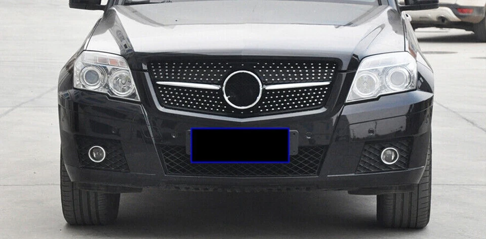 Black Grill For Mercedes-Benz GLK-Class X204 GLK350 2009-12 Front Bumper Grille Foto 2 de 4