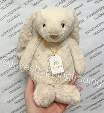 AUTHENTIC JELLYCAT BASHFUL LUXE BUNNY WILLOW CREAM PLUSH CUDDLY TOY MEDIUM 31CM