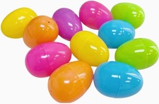 Bright Plastic Easter Egg Set, 50 Count - Ideal for Easter Hunts & Fillers