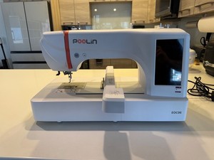 POOLIN EOC06 Embroidery Machine With Magnetic Hoops, 7 Inch Touchscreen