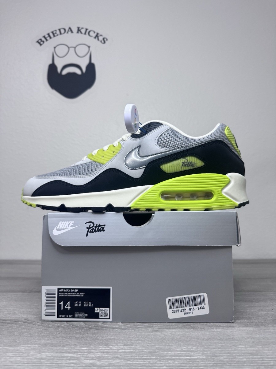 Size 14 - Patta x Nike Air Max 90 SP Cyber for sale online | eBay