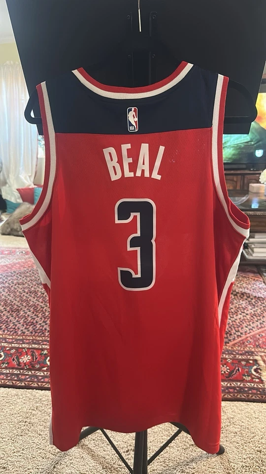 Camiseta deportiva de baloncesto Nike Bradley Beal Washington Wizards NBA Swingman talla grande Foto 4 de 4