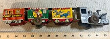 Vintage Marx Crazy Express Zig Zag Train Made in USA Wind Up Works (C)
