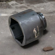 102mm Metric Jumbo Impact Socket 1" Inch Drive 6 Pts Cr-MO Machinery Truck