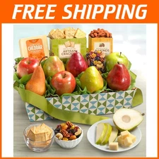 Orchard Fresh Fruit Basket Gift with Cheese & Nuts