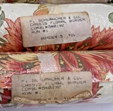 Schumacher Wallpaper Border Cassis Floral Border (Run) #1 5 yds Lot of  2 VTG