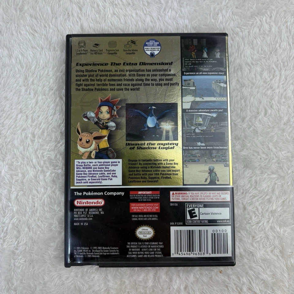 Pokemon XD Gale of Darkness (Nintendo, 2005) Gamecube CIB Poster Booklet Tested - Image 2 of 4