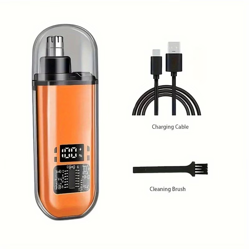 Nose and Ear Hair Trimmer,Men's USB-Rechargeable Portable Electric