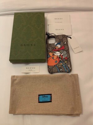 GUCCI Disney Collaboration Donald Duck iPhone Case iPhone 11 Brown