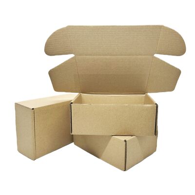 6x4x2.2 Inches Small Shipping Boxes 50 Pack Corrugated Cardboard ...