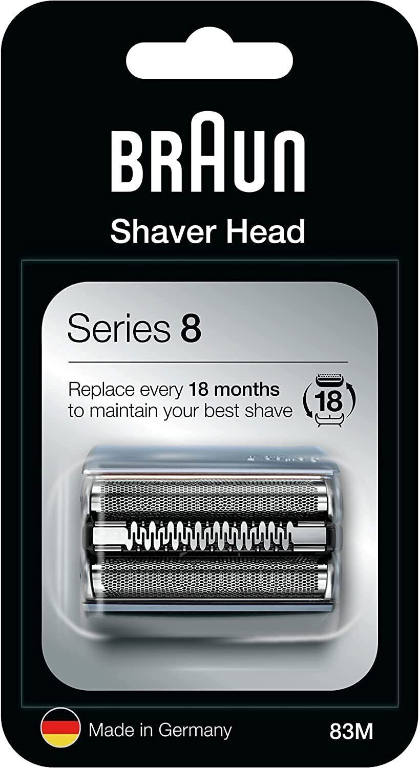 Braun 83M Electric Shaver Replacement Head Foil Box Blades for Series 8,Sliver