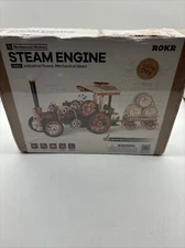 ROKR Steam Engine Wooden Model Kit