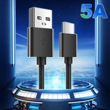 USB Type C Data Cable 5A Fast Charging USB-A to USB-C Charger Cord For Phone