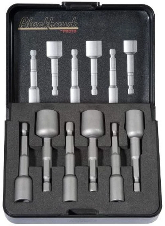 6pc BLACKHAWK BY PROTO MAGNETIC NUT SETTER DRIVER SCREW BIT SET BI-NS6