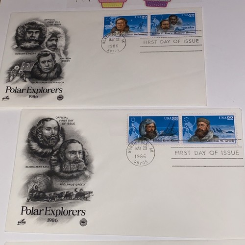 1986 22c Arctic Explorers 2220-23 KMC Venture First Day Cover Lot Of 3 - Picture 2 of 4