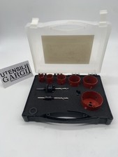 SET FRESE A TAZZA FRESA FORATURA LEGNO PLASTICA METALLO 9 PZ