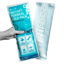 ICEWRAPS Instant Perineal Cold Pack - Postpartum Maxi Pad & Ice Pack - 12 Count
