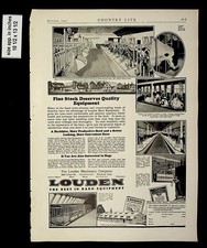 1925 Louden Best in Barn Equipment Vintage Print ad 015169