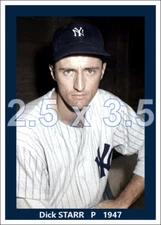 Dick Starr - 1947 New York Yankees - choose a style - colorized print -