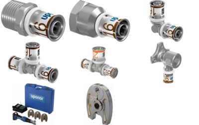 Uponor S-Press Plus Fittings Handwerkerpaket Pressmaschine