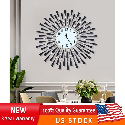 Modern 3D Large Wall Clock Art Arab Numerals Home Living Room Office Decor NEW