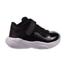 Jordan 11 CMFT Low Bred TD Toddler Shoes Black-White-Gym Red CZ0906-005