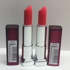 2 X Maybelline New York Color Sensational Vivids Lipstick # 870 Shocking Coral