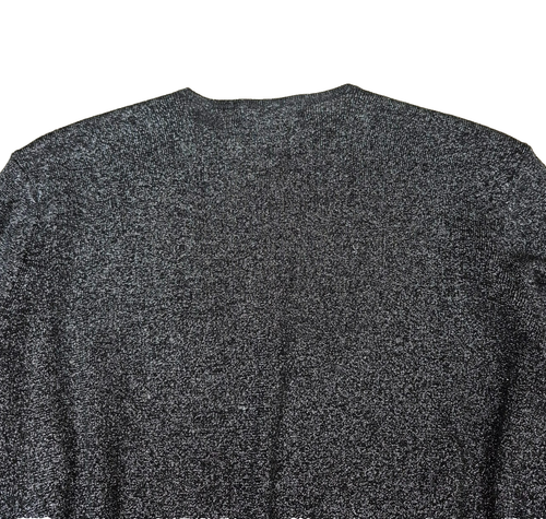 Calvin Klein Strickjacke vorne offen, XL Glitzer Glitzer Metallic Grau Langarm - Bild 8 von 9