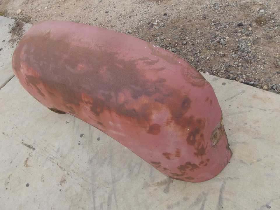 STUDEBAKER M5 TRUCK 1946 1947 1948  REAR DRIVER SIDE  FENDER ORIGINAL STEEL - Image 2 of 4