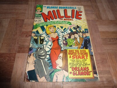 Neu & ungelesen MILLIE the MODEL - The Blonde Bombshell # 143 1966 - Silver Age