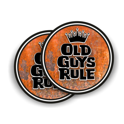 2x old guys sticker 8cm cult sticker rust rat car tuning vintage old school