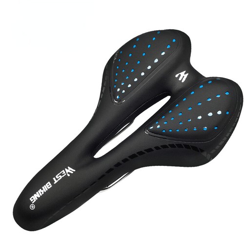 GEL Bicycle Saddle MTB Mountain Road Bike Seat Cushion PU Leather Comfortable - Bild 13 von 16