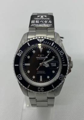 Technos Watch TSM412NB Black Dial Blue Red 100m Divers