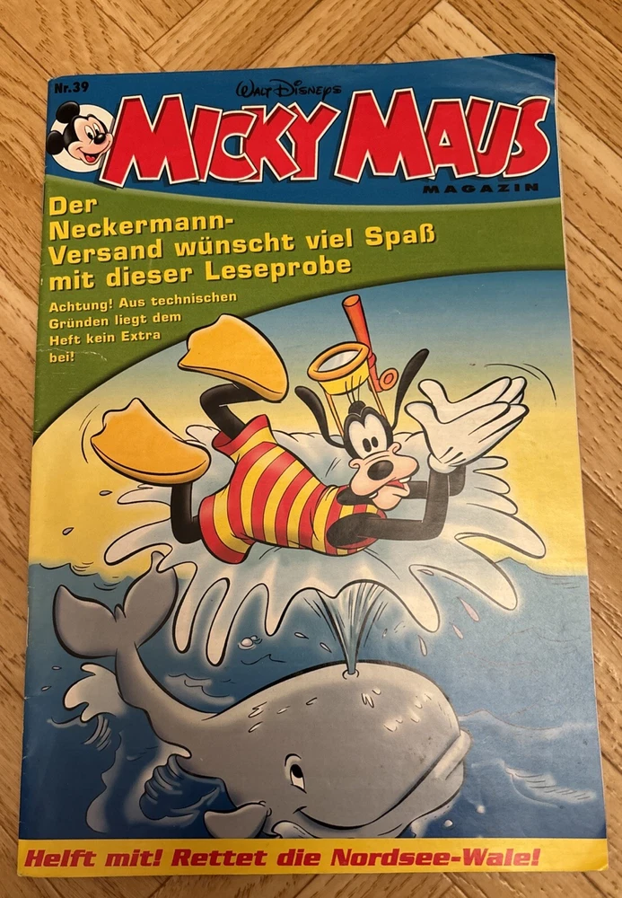 Leseprobe, Neckermann, altes Micky Maus Magazin