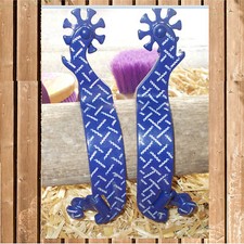 Aluminum Western Spurs, Lightweight Aluminum Western Spurs, Blue