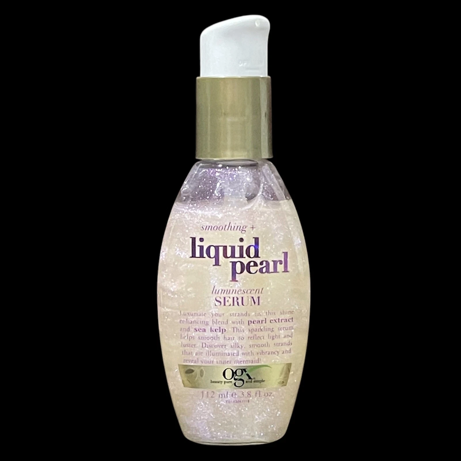RARE OGX Smoothing Liquid Pearl Luminescent Serum 3.8 fl oz New