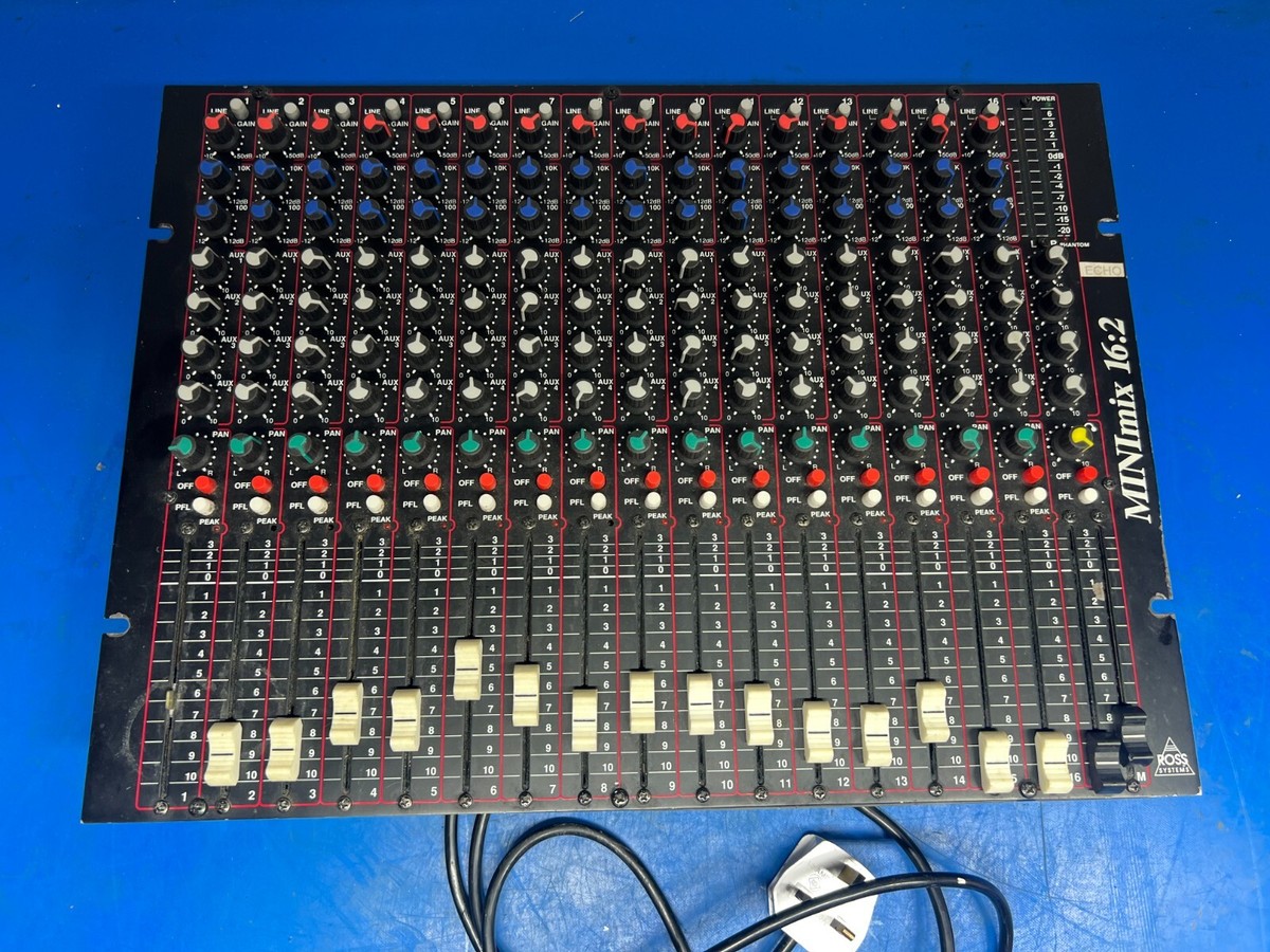 ROSS 16X2 MIXING CONSOLE - 16 CHANNEL MIXING CONSOLE | eBay